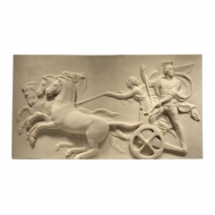 Ancient Roman Chariot RaceArt relief Sculpture