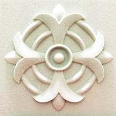 Ultralight foamed ceramic carved square Ceiling medallions